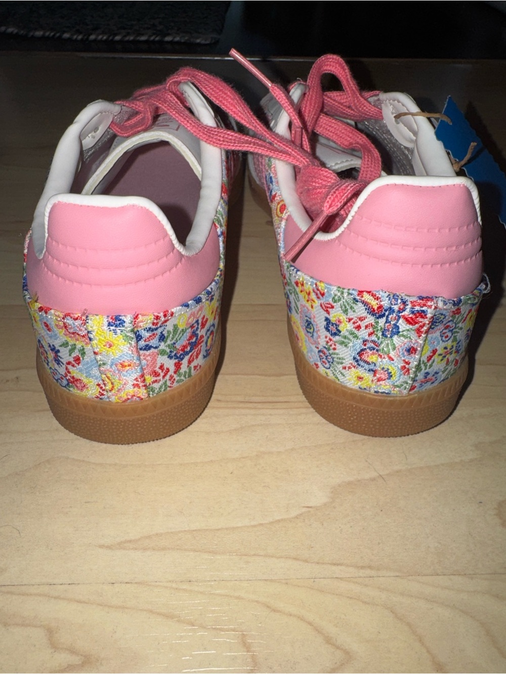 adidas Samba Women’s Pink Floral Gazelle-Style Sneakers - Picture 7 of 10